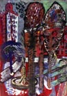 "1" from series "Fountains"
Graphics.  Olena Pryduvalova - Ukrainian Artist. Virtual Art Gallery. Property of the author
(Paper, gouache)