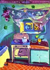 "1" from series "Mirgorod Interiors"
Graphics.  Olena Pryduvalova - Ukrainian Artist. Virtual Art Gallery. Property of the author
(Paper, gouache)