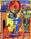 "4" from series "Bible Plots"
Graphics.  Olena Pryduvalova - Ukrainian Artist. Virtual Art Gallery. Property of the author
(Paper, gouache)