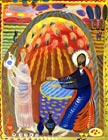 "6" from series "Bible Plots"
Graphics.  Olena Pryduvalova - Ukrainian Artist. Virtual Art Gallery. Property of the author
(Paper, gouache)