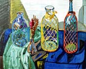 "Glass-ware" from series "Still Life"
Graphics.  Olena Pryduvalova - Ukrainian Artist. Virtual Art Gallery. Property of the author
(Paper, gouache)