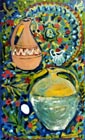 "Two Jugs" from series "Still Life"
Graphics.  Olena Pryduvalova - Ukrainian Artist. Virtual Art Gallery. Property of the author
(Paper, gouache)