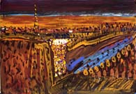 "1" from series "Podol"
Graphics.  Olena Pryduvalova - Ukrainian Artist. Virtual Art Gallery. Property of the author
(Paper, gouache)