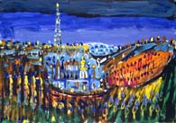"4" from series "Podol"
Graphics.  Olena Pryduvalova - Ukrainian Artist. Virtual Art Gallery. Property of the author
(Paper, gouache)