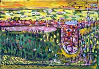 "6" from series "Podol"
Graphics.  Olena Pryduvalova - Ukrainian Artist. Virtual Art Gallery. Property of the author
(Paper, gouache)